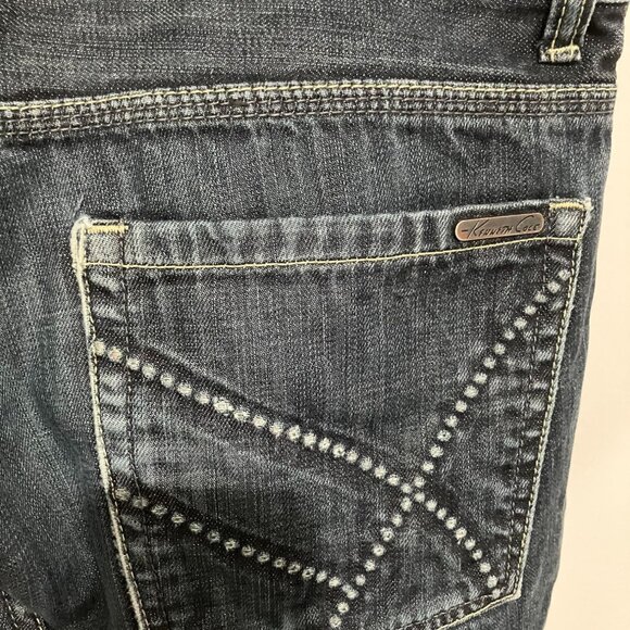 Kenneth Cole Men's Straight Leg Dark Wash Jeans, Blue, Size 36x34 - Picture 2 of 4